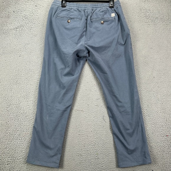 Marine Layer Organic Cotton Sweatpants Pull On Men Medium Gray Slim Drawstring - Picture 2 of 10